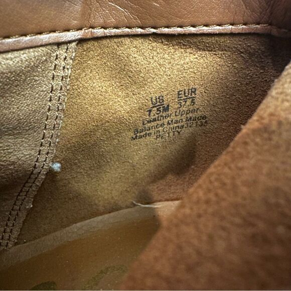 Sam Edelman Petty Ankle Boots Womens Beige Leather Side Zip Booties size 7.5 M - Picture 10 of 13